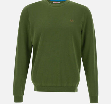 "Sweater elbow contrast color" K35110 37 SUN68 