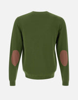 "Sweater elbow contrast color" K35110 37 SUN68 