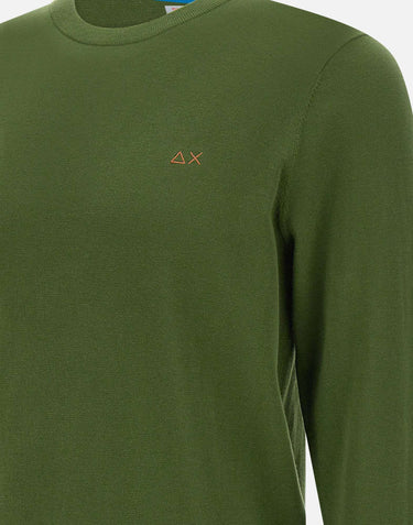 "Sweater elbow contrast color" K35110 37 SUN68 