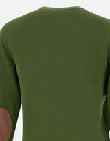 "Sweater elbow contrast color" K35110 37 SUN68 