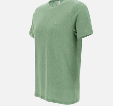 "Jersey linen t-shirt" T35132 84 SUN68 