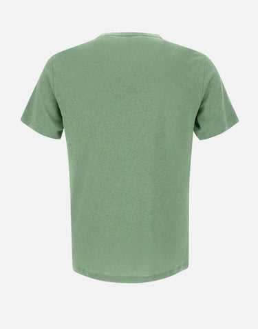 "Jersey linen t-shirt" T35132 84 SUN68 