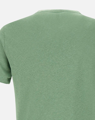 "Jersey linen t-shirt" T35132 84 SUN68 