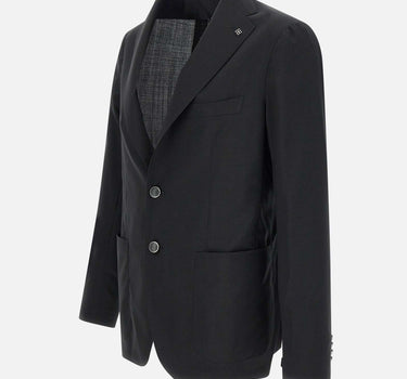 TAGLIATORE Blazer in lana e seta BLACK Uomo 