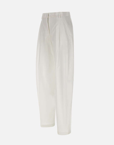 Pantaloni "Tracy" TM190471G TNC181WHITE THE ANDAMANE 