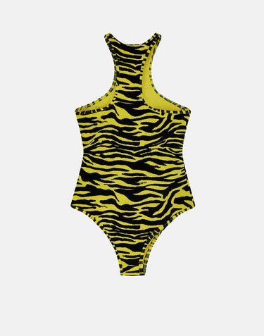 Costume intero zebrato 260WBA00005 PAA116PR166 THE ATTICO 