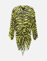 THE ATTICO Mini abito con stampa zebra MULTICOLOR Donna 