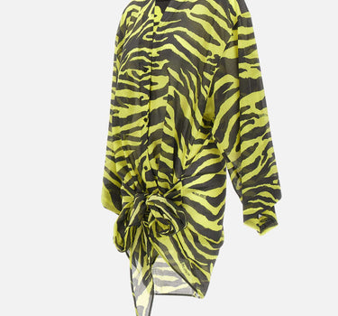 THE ATTICO Mini abito con stampa zebra MULTICOLOR Donna 