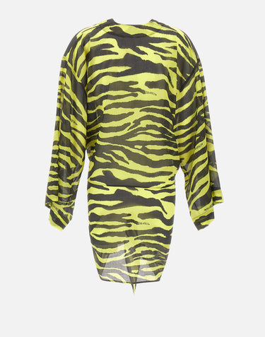 THE ATTICO Mini abito con stampa zebra MULTICOLOR Donna 