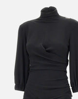 Blusa arricciata con fiocco 260WCI00030 AAS001AA100 THE ATTICO 