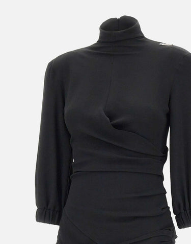Blusa arricciata con fiocco 260WCI00030 AAS001AA100 THE ATTICO 