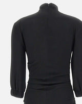 Blusa arricciata con fiocco 260WCI00030 AAS001AA100 THE ATTICO 