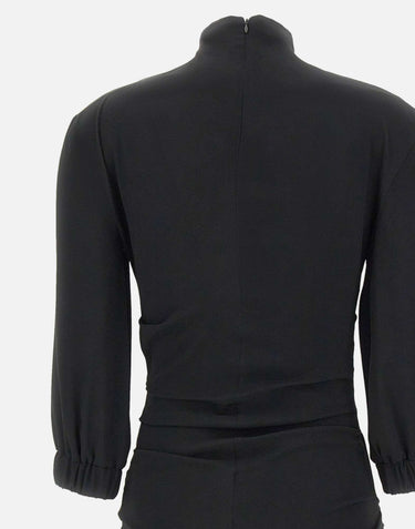 Blusa arricciata con fiocco 260WCI00030 AAS001AA100 THE ATTICO 