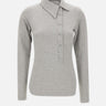 THE ATTICO Polo asimmetrica grigio melange GREY Donna 