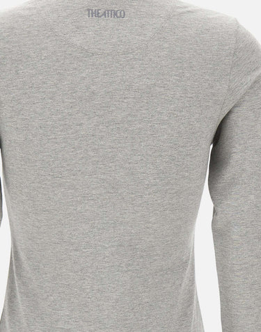 THE ATTICO Polo asimmetrica grigio melange GREY Donna 