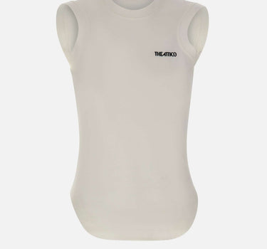 THE ATTICO Canotta con orlo a camicia WHITE Donna 