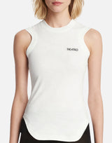 THE ATTICO Canotta con orlo a camicia WHITE Donna 