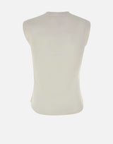 THE ATTICO Canotta con orlo a camicia WHITE Donna 