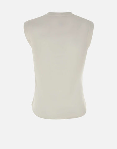 THE ATTICO Canotta con orlo a camicia WHITE Donna 
