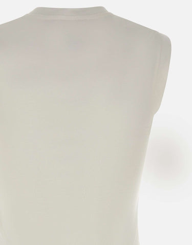 THE ATTICO Canotta con orlo a camicia WHITE Donna 