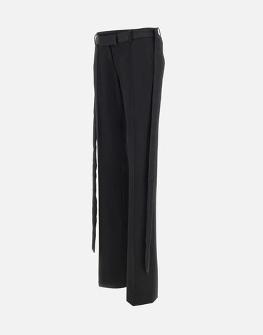 Pantaloni con cintura avvolgente 260WCP00285 WWW065AA100 THE ATTICO 