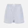 THE ATTICO Shorts in cotone a righe Light Blue Donna 
