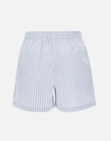 THE ATTICO Shorts in cotone a righe Light Blue Donna 