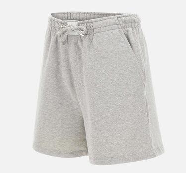 THE ATTICO Pantaloni corti felpati con orlo a contrasto GREY Donna 