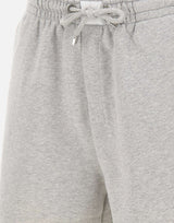 THE ATTICO Pantaloni corti felpati con orlo a contrasto GREY Donna 