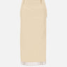 THE ATTICO Gonna midi in gabardine di lana BEIGE Donna 