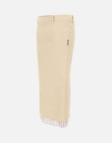 THE ATTICO Gonna midi in gabardine di lana BEIGE Donna 