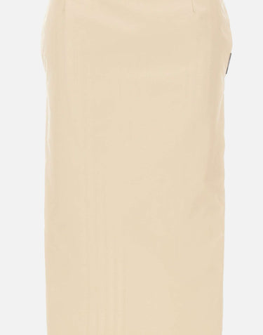 THE ATTICO Gonna midi in gabardine di lana BEIGE Donna 