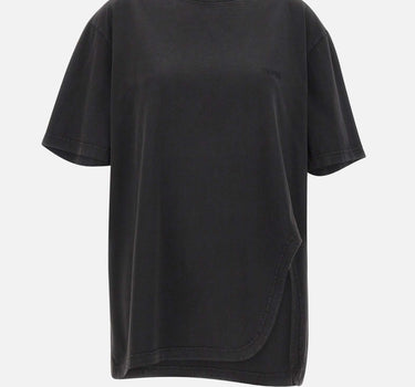 THE ATTICO T-Shirt con spacco sagomato BLACK Donna 