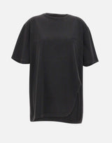 THE ATTICO T-Shirt con spacco sagomato BLACK Donna 