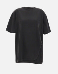 THE ATTICO T-Shirt con spacco sagomato BLACK Donna 