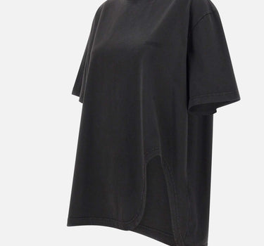 THE ATTICO T-Shirt con spacco sagomato BLACK Donna 