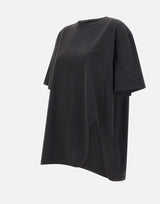THE ATTICO T-Shirt con spacco sagomato BLACK Donna 