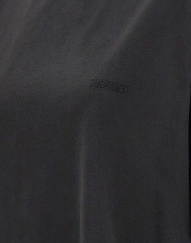 THE ATTICO T-Shirt con spacco sagomato BLACK Donna 
