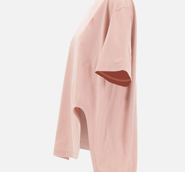 THE ATTICO T-Shirt con spacco sagomato Pink Donna 