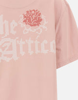 THE ATTICO T-Shirt con spacco sagomato Pink Donna 