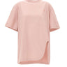 THE ATTICO T-Shirt con spacco sagomato Pink Donna 