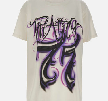 THE ATTICO T-shirt oversize con stampa WHITE Donna 