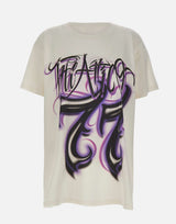 THE ATTICO T-shirt oversize con stampa WHITE Donna 