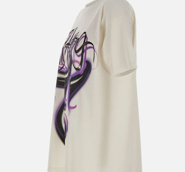 THE ATTICO T-shirt oversize con stampa WHITE Donna 