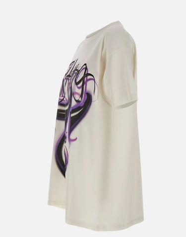 THE ATTICO T-shirt oversize con stampa WHITE Donna 