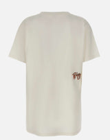 THE ATTICO T-shirt oversize con stampa WHITE Donna 