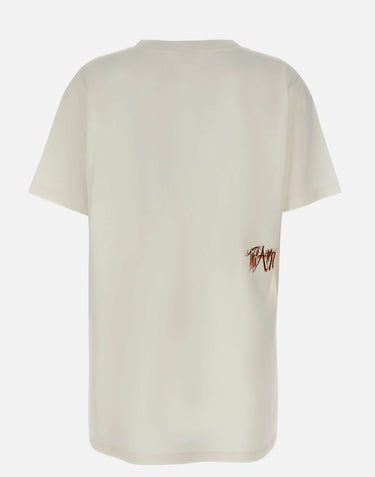 THE ATTICO T-shirt oversize con stampa WHITE Donna 
