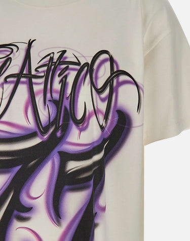 THE ATTICO T-shirt oversize con stampa WHITE Donna 