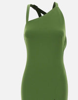 THE ATTICO Abito lungo con cinturini GREEN Donna 