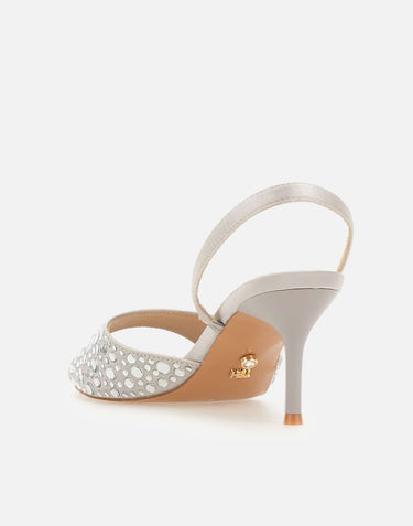 TWENTYFOURHAITCH Sandali "Dominicus" SILVER Donna 